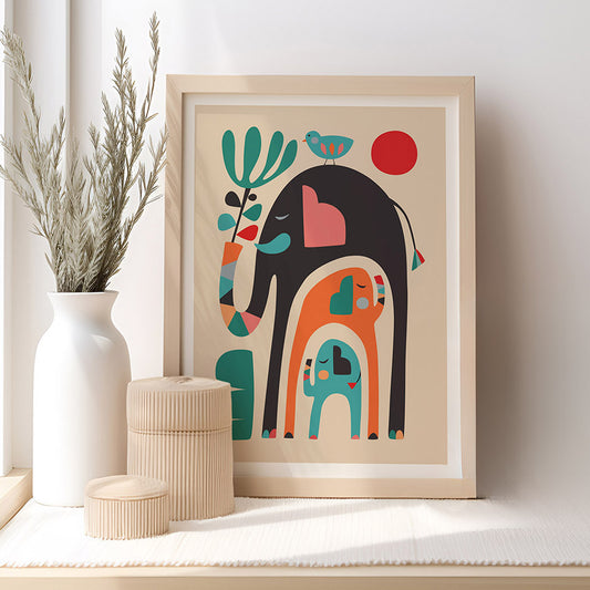 Three Elephants Art Print