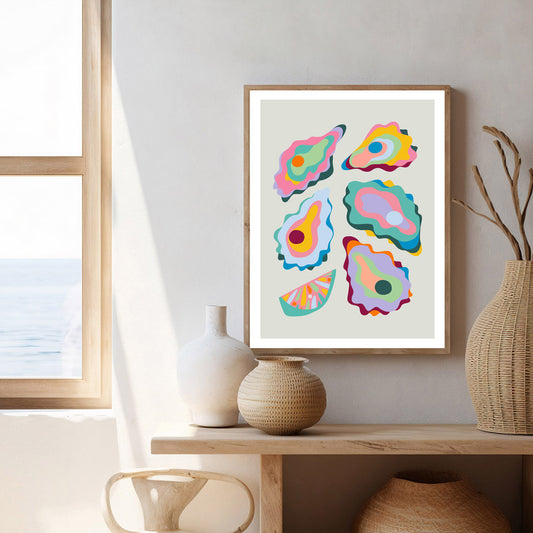 These colorful oysters are calling to me. So much joy! 