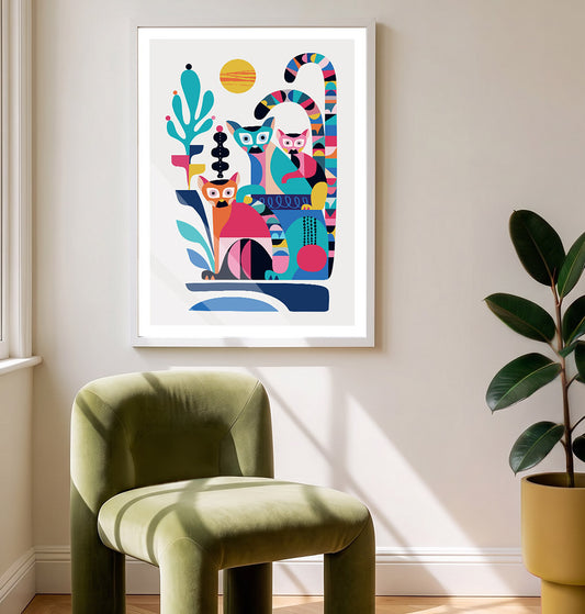 Lemurs Art Print